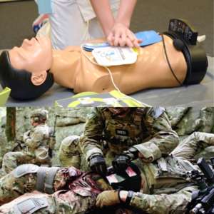 “Formation Refresh PST et BLS-AED : Réanimation cardio-pulmonaire et soins tactiques d’urgence.”