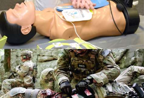 “Formation Refresh PST et BLS-AED : Réanimation cardio-pulmonaire et soins tactiques d’urgence.”